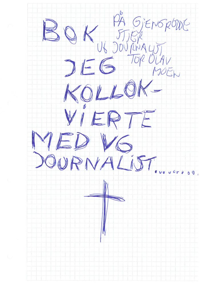 Trond Worrens bok "Jeg Kollokvierte Med VG Journalist" 